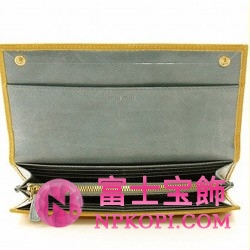 ミュウミュウ MIU MIU 二つ折長財布 サイフ 財布 さいふ イエロー 5m1109-vibi-mifi